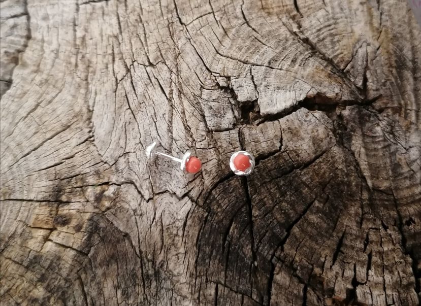 Pendientes Coral