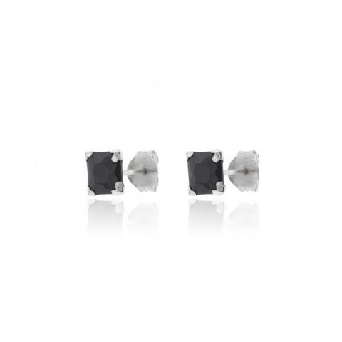 Pendientes Cuadrados Negro...