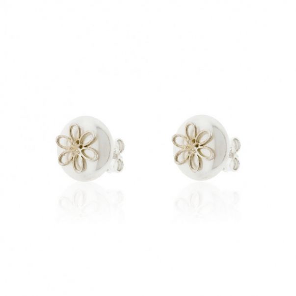Pendientes Perla Flor