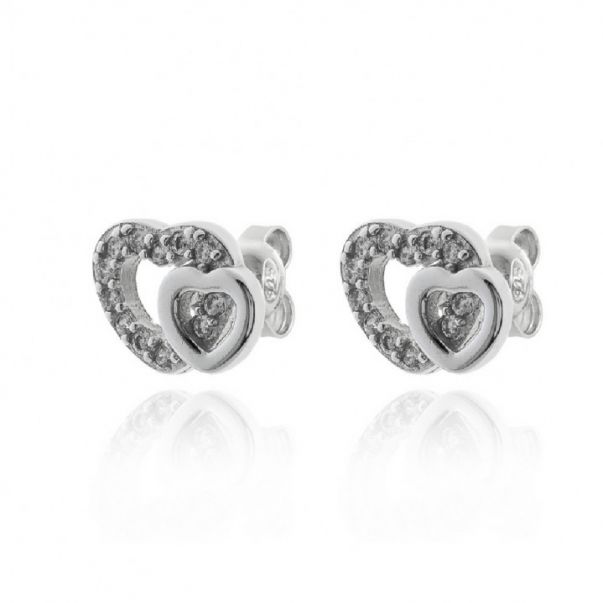 Pendientes Corazones Circonitas