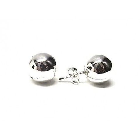 Pendientes Bolas Plata Diferentes Medidas