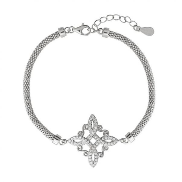 Pulsera Nudo de Bruja de Circonitas