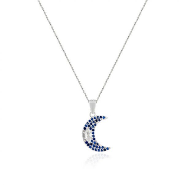 Gargantilla Luna Azul