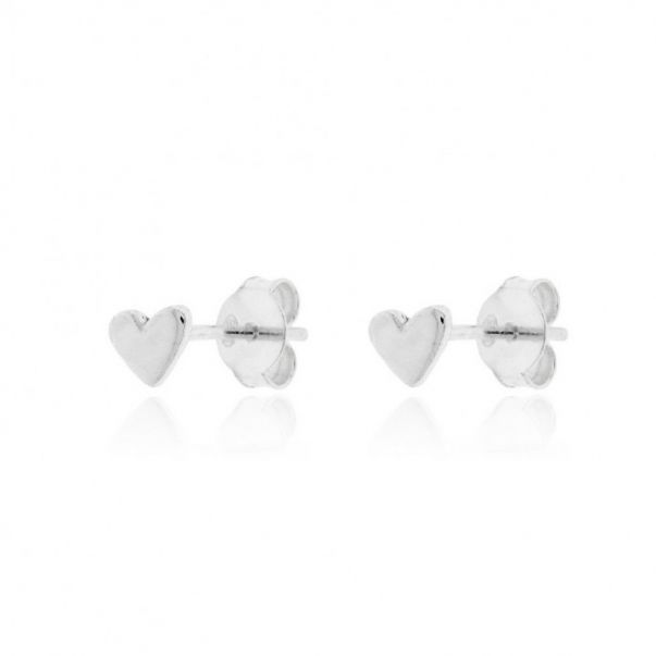 Pendientes Corazón plata