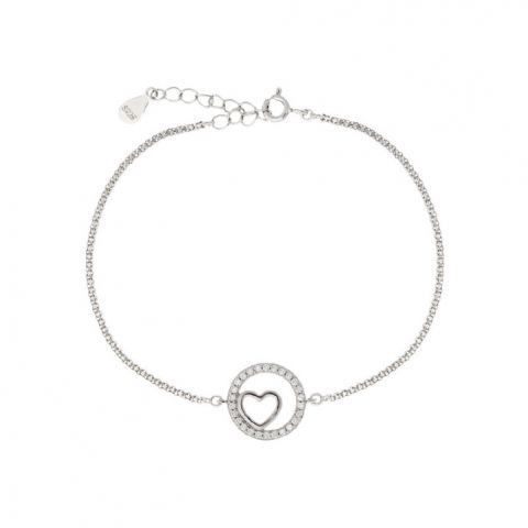 Pulsera Círculo y Corazón