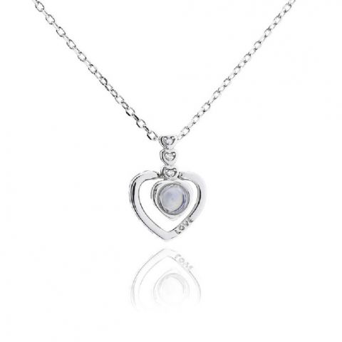 Gargantilla Plata Piedra Amor