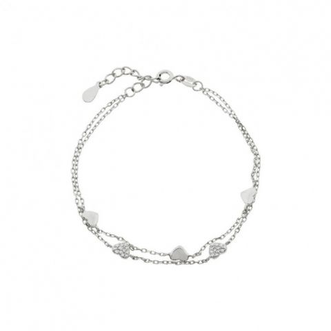 Pulsera Doble Corazones