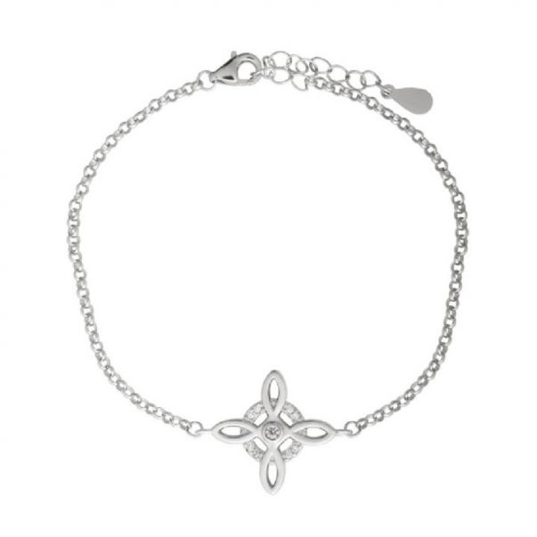 Pulsera Nudo de Bruja Circonitas