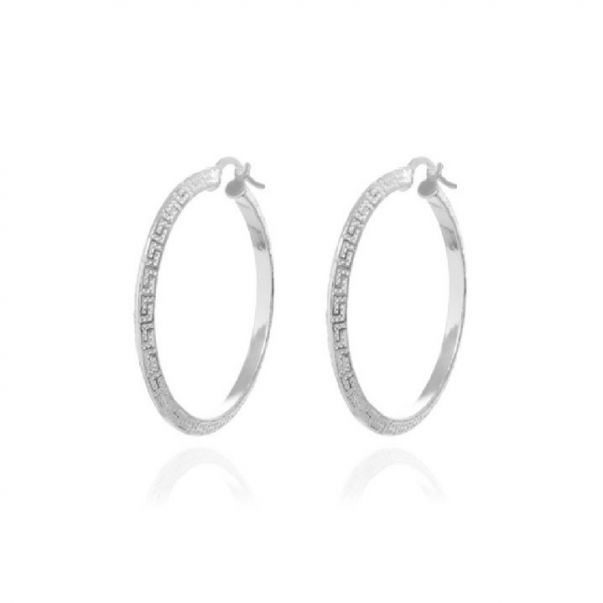 Pendientes Plata Aro Greca