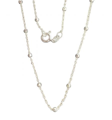 Cadena Bolitas Talla Brillante