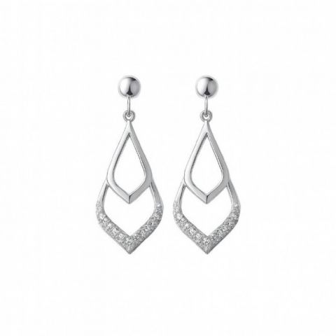 Pendientes Doble de Circonitas