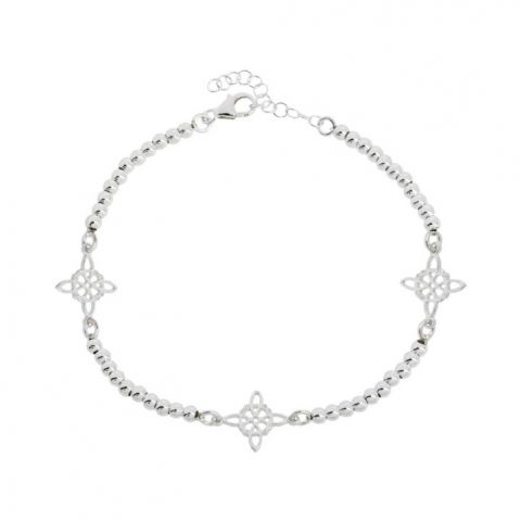 Pulsera de Bolas con Nudos...
