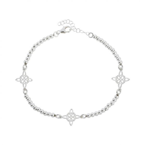 Pulsera de Bolas con Nudos de Brujas