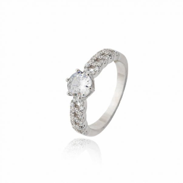 Anillo Solitario Circonitas