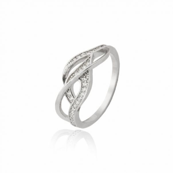 Anillo Cz Entrelazado