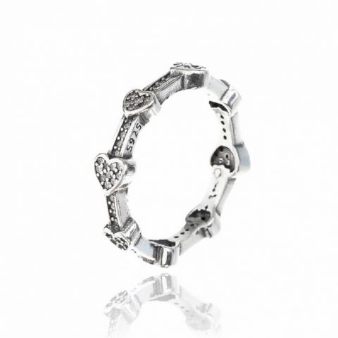 Anillo Corazones Cz