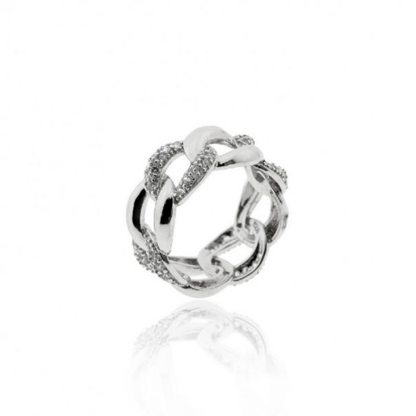 Anillo Eslabones Plata