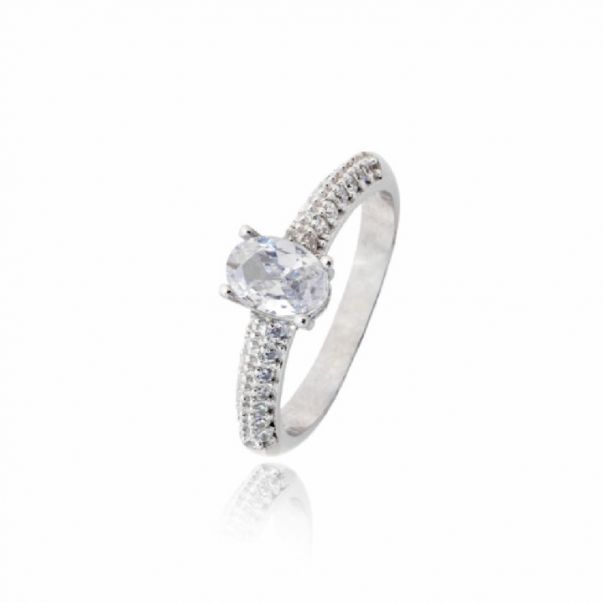 Anillo Solitario Cz