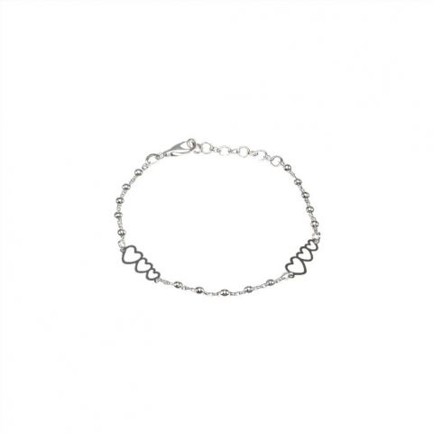 Pulsera Corazones Bolas
