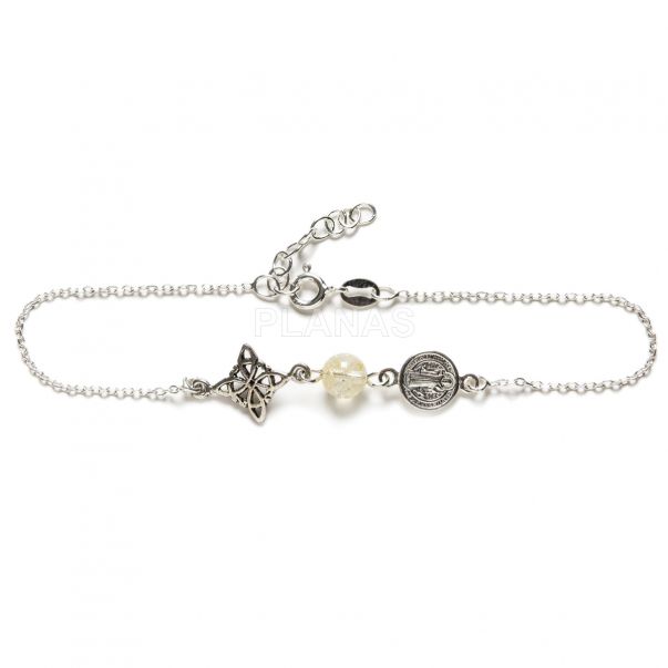Pulsera Triple Protección. Citrino