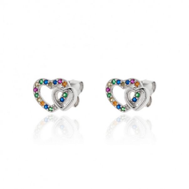 Pendientes Corazón Doble
