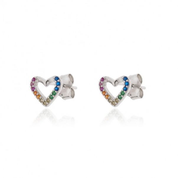 Pendientes Corazón Color