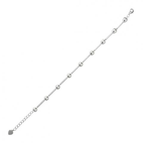 Pulsera Plata Circulos