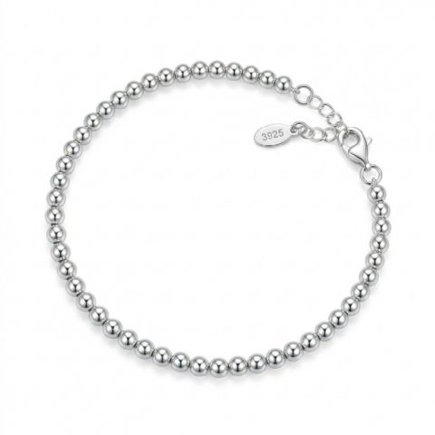 Pulsera de Bolas de Plata