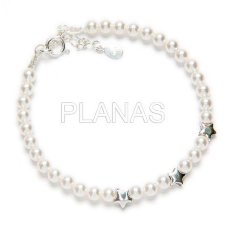Pulsera de Perlas y Estrellas