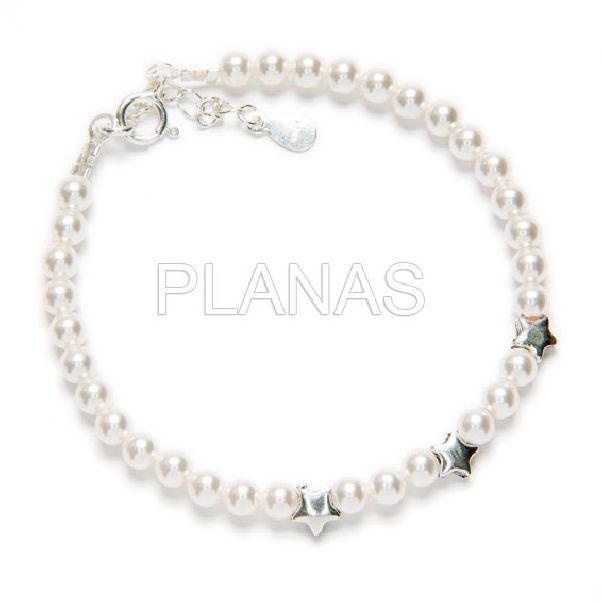 Pulsera de Perlas y Estrellas