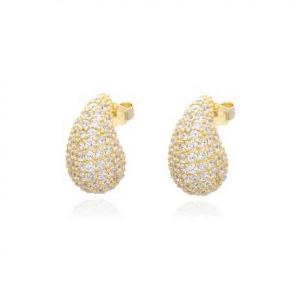 Pendientes Gota Chapados