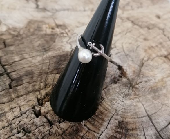 Anillo Ancla Perla
